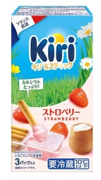 Kiri吉利草莓乾酪沾醬-餅乾棒105g