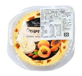 JERMI全脂軟乾酪-木瓜&杏桃&杏仁果風味125g